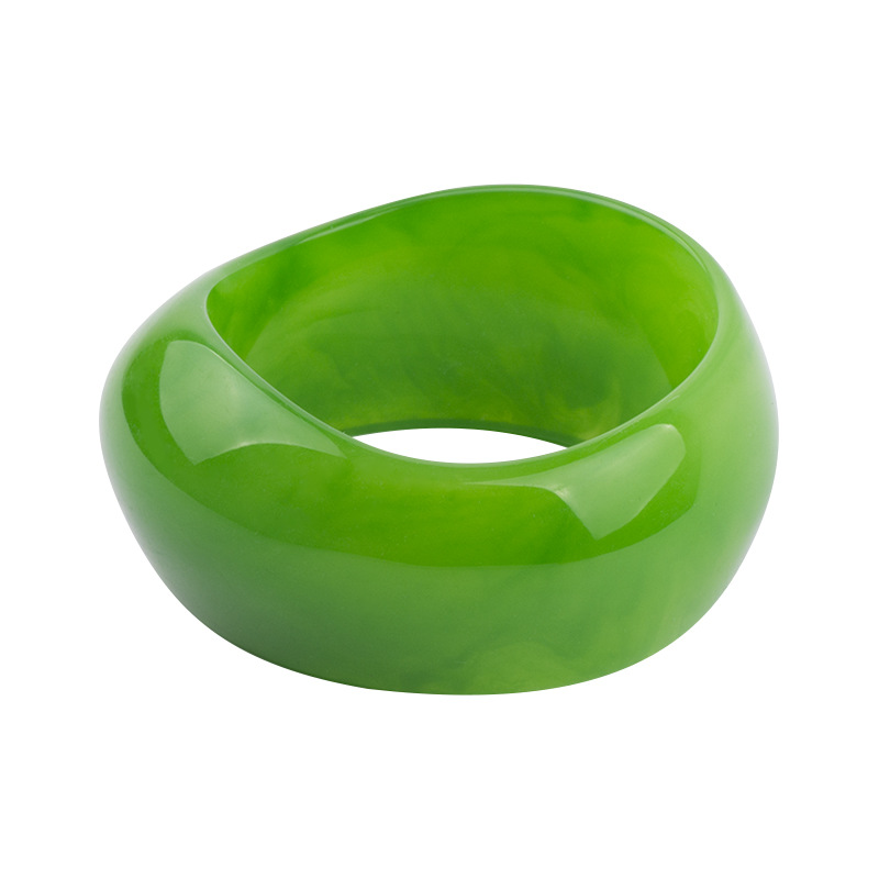 Casual Elegant Lady Solid Color Resin Bangles Wholesale display picture 8