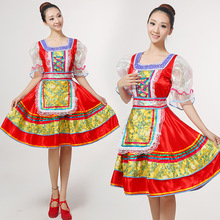 新款俄罗斯儿童民族舞蹈服欧洲乌克兰宫廷装公主女仆装演出服女装
