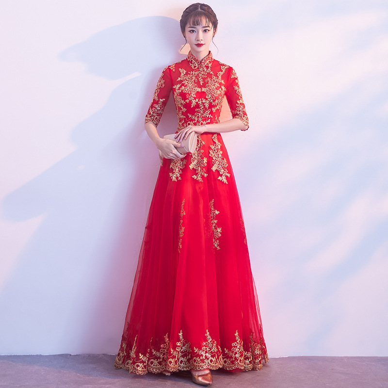 Spring evening dress for bride