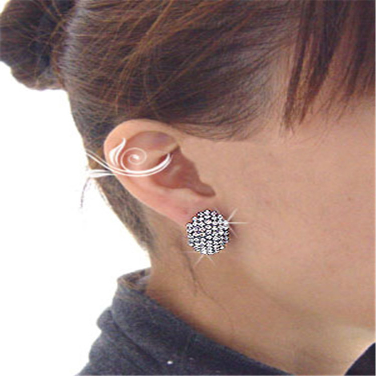 创意款时尚韩版超闪甲壳虫耳钉厂家直新品流行女士超闪水钻耳环|ms