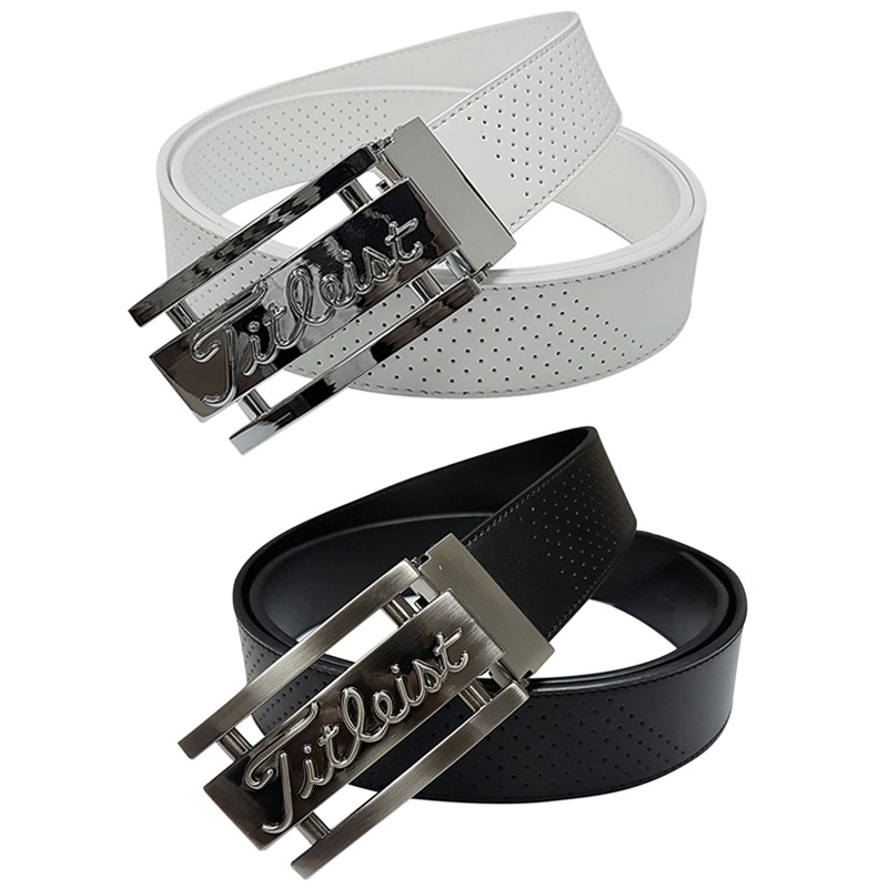 Golf Leather Belts Mens And Womens Golf Smooth Buckle Layer Leather