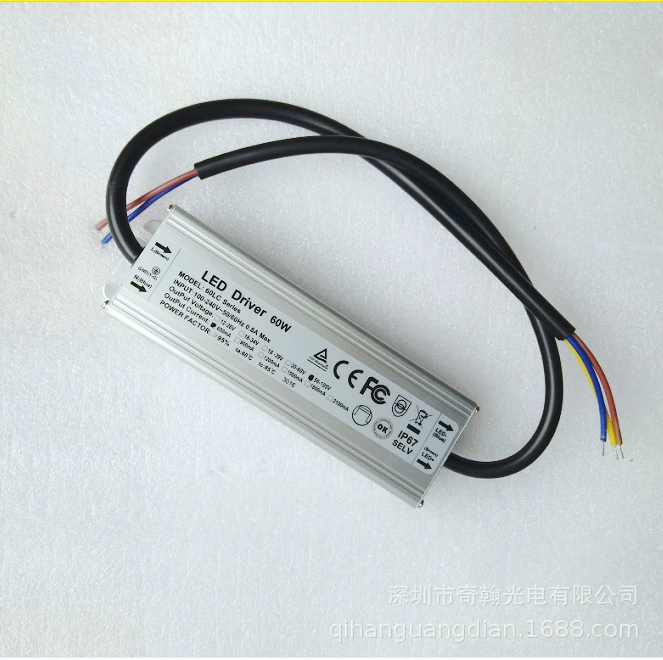 奇翰 QH-60LC 20-30 string 0.45A all-aluminum waterproof CETUV high PF LED constant current power supply