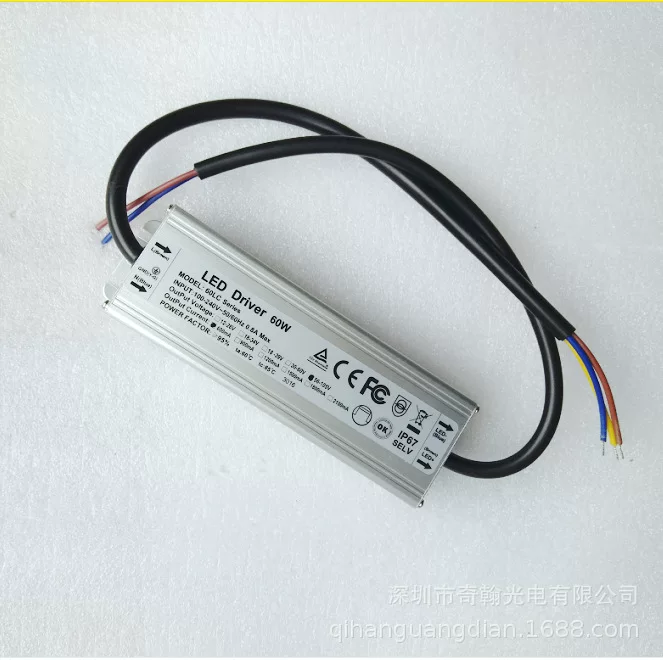 奇翰 QH-60LC 20-30 string 0.45A all-aluminum waterproof CETUV high PF LED constant current power supply