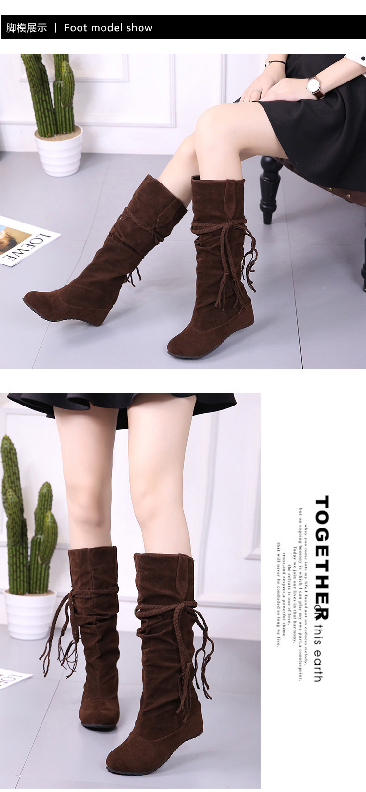 Bottes femme en Daim - Ref 3354693 Image 33