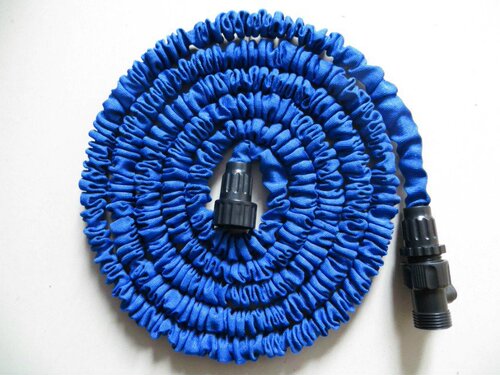 Cross-border exclusive retractable high-pressure car washing hose water gun home amazing 3-fold retractable garden hose set