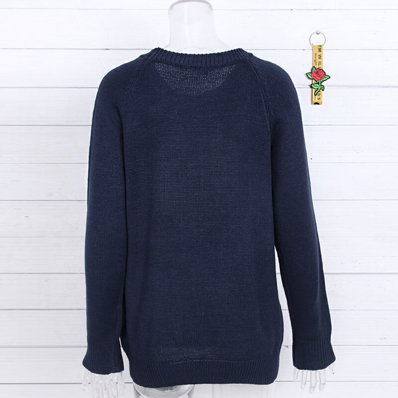 441g Weight Long Sleeve Sleeve Length Pullovers Placket Type Regular Sleeve Sleeve Type Polyacrylonitrile Fiber, knit Fabric Type Regular Top Length Sweater Tops Type Daily, Street Occasion Round Neck Neckline Slim Fit Type Heart Shape Pattern Spring, Autumn Season Women's Gender Elegant Style Wholesale Women's Elegant Heart Shape Long Sleeve Sweaters & Cardigans 34
