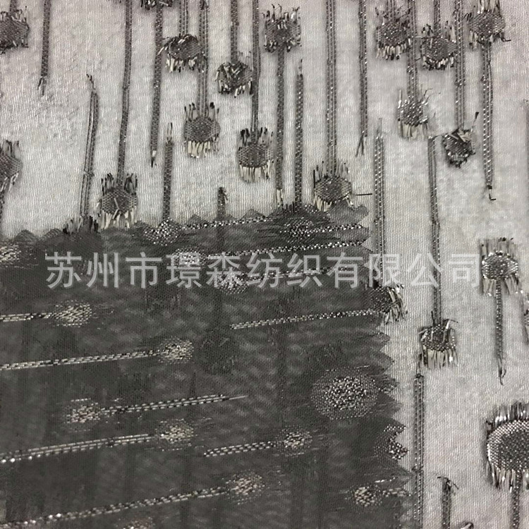 雪纺亮片剪花 时尚女装上衣衬衫连衣裙亮片圆点雪纺剪花