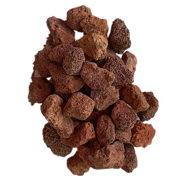 供应 红色火山石 铺面用火山石