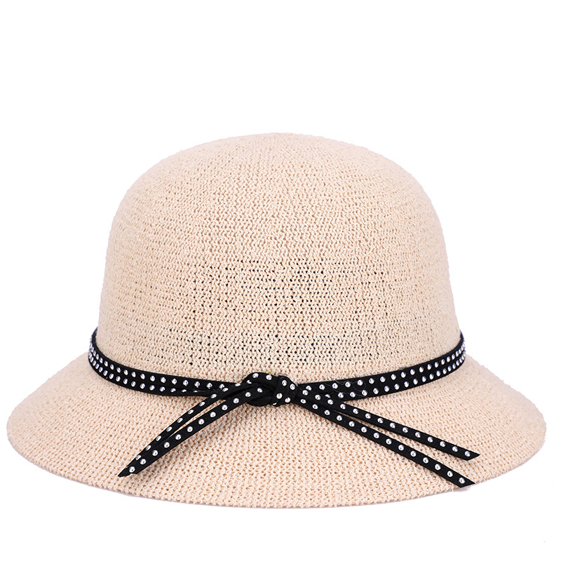 Sombrero sombrero de sol de verano de las mujeres viajes de vacaciones hilo de hierba sombrero de sol al aire libre sombrero de copa del todo-fósforo Amazon Venta caliente