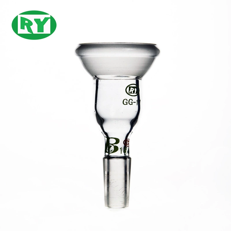 Heqi Мощный производитель Шариковая шлифовальная горловина и стандартная вилка Сменный разъем вниз 14, 19, 24 # стеклянные инструменты