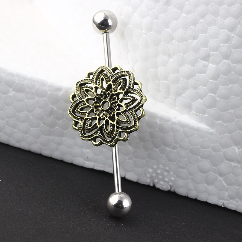 Pointed titanium steel lip stud product view