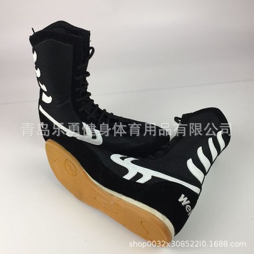 Boxing training shoes, high-top boxing shoes, gum rubber soles