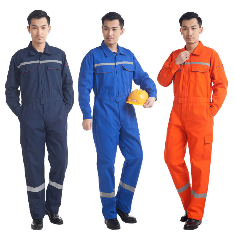spring and autumn Long sleeve Conjoined coverall Factory clothing around Reflective coverall Durable Electrical service Conjoined Work clothes Automobile Service
