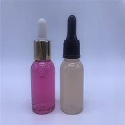 厂家直销25mlPET棕色精油小空瓶胶头玻璃滴管透明塑料瓶