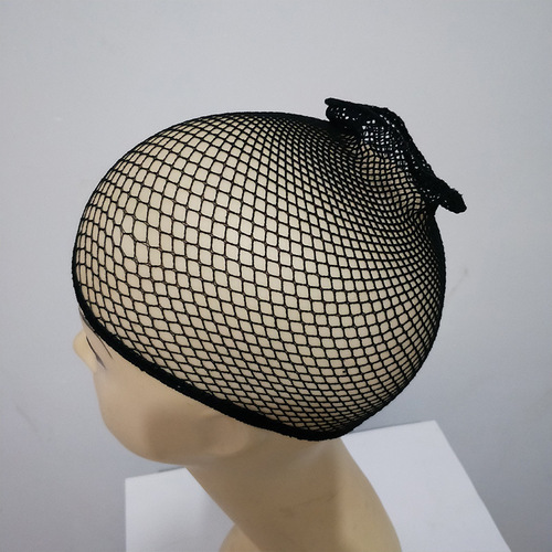 Delicate, Elastic Wig Net with High Stretchability, Black Headband-Style Women's Elastic Cap Wig Accessory
