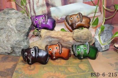 头层植鞣牛皮卡通真皮个性动物零钱包 手工包皮饰品皮挂|ru