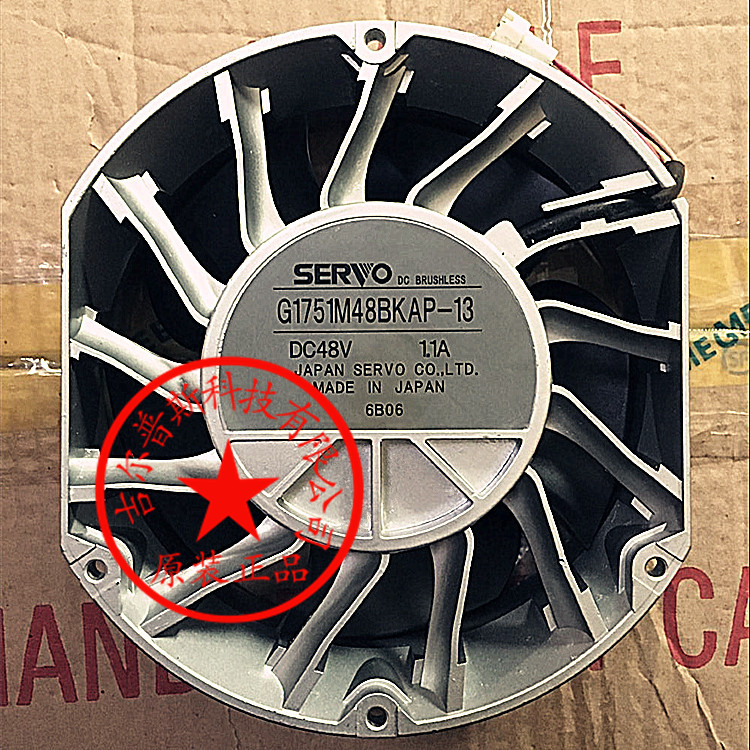 全新伺服SERVO G1751M48BKAP-13/15 48V 1.1A 17251全铝框风扇