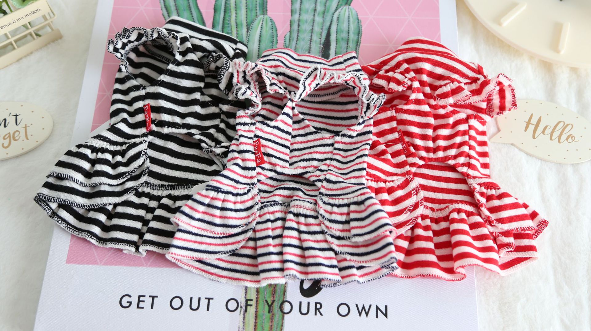 英伦风条纹打底裙