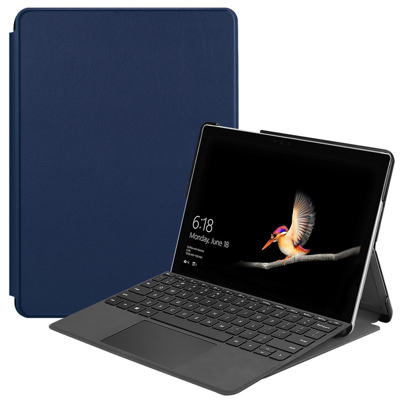 For Microsoft surface go with Pen slot front support can put keyboard leather case surfacego2 flat protective case