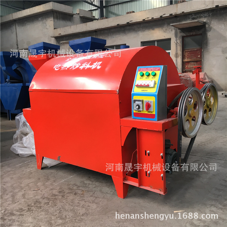 供应小型全自动炒货机 多功能瓜子花生炒籽机 电加热坚果炒货机