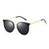 Sunglasses, yellow fashionable elegant marine glasses, internet celebrity, fitted