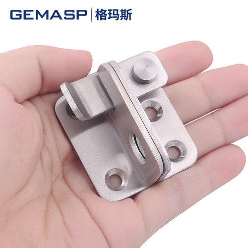 Thickened stainless steel bolt door bolt simple anti-theft door lock door buckle lock iron door wooden door hasp surface mounted padlock buckle