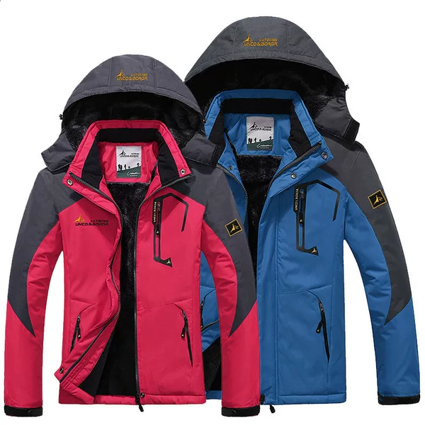 2026 Foreign Trade Outdoor Jackets for Men and Women, Couple's Ski and Mountaineering Clothing, Warm Windproof Cotton Coats, Large Size, Amazon Winter
