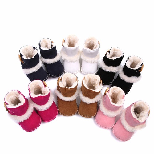 Winter baby rubber sole anti-slip cotton shoes warm and comfortable baby toddler shoes front shoes indoor shoes 