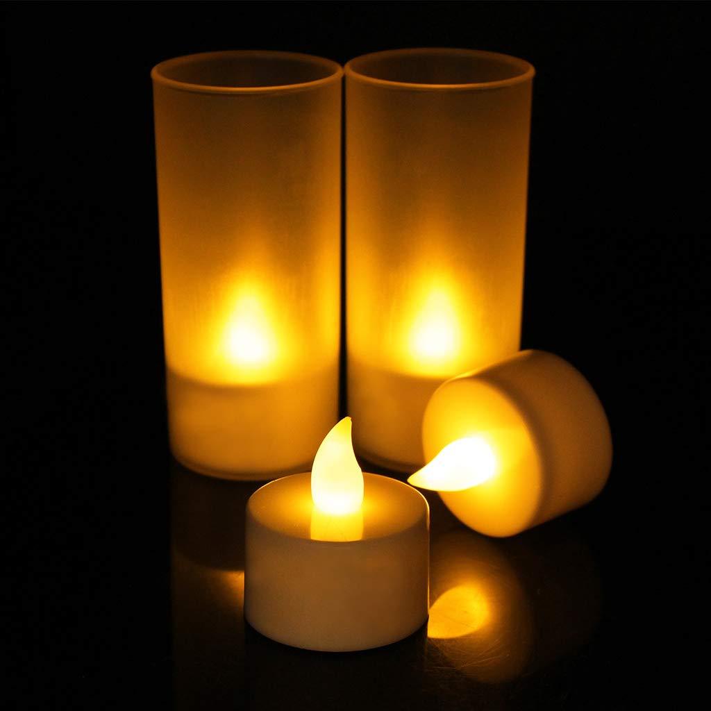 LED electronic cup candle cup frosted el...