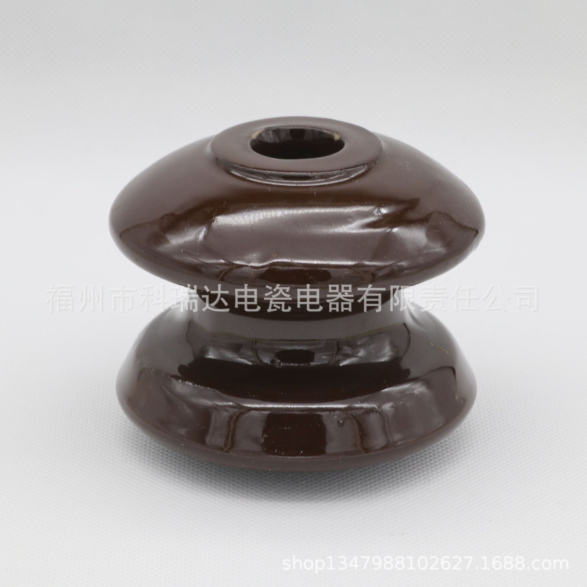 低压拉线瓷瓶ED-2蝶式陶瓷绝缘子 线轴式绝缘子 电杆用线路绝缘子