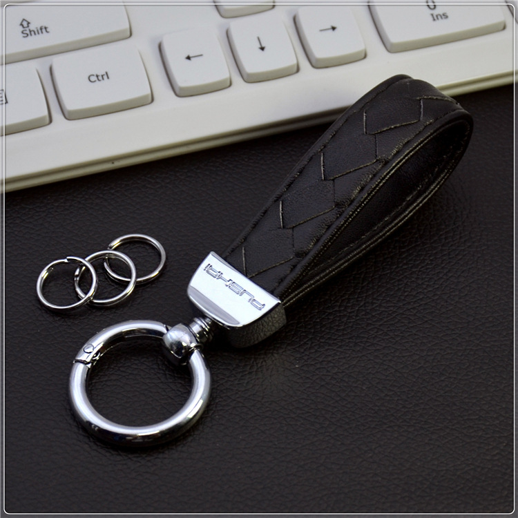 new pattern weave Microfiber Key buckle Europe and America fashion Versatile double-deck Key buckle Popular Taiwan One piece On behalf of