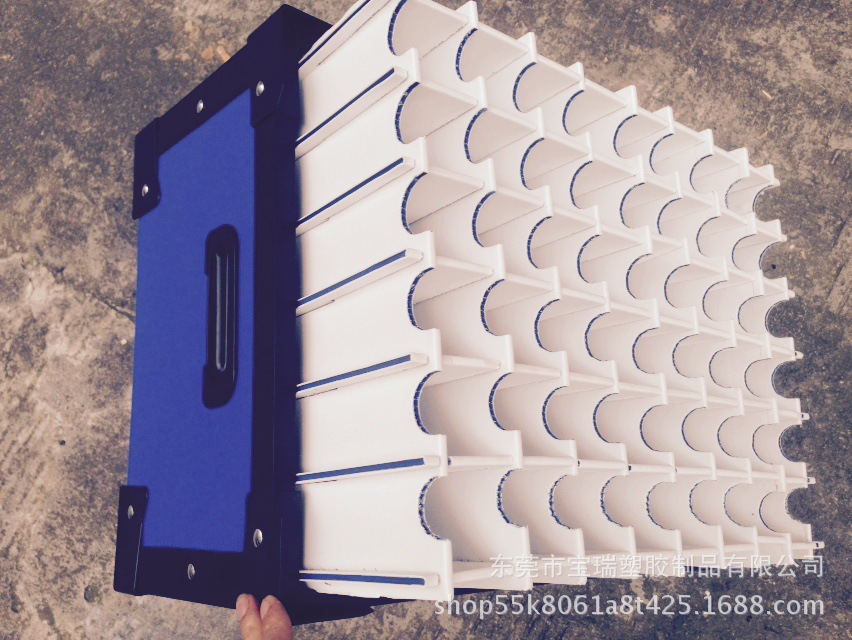 东莞塑料厂供应 塑胶PP中空板刀卡 蜂窝板周转箱折叠盒 防静电箱