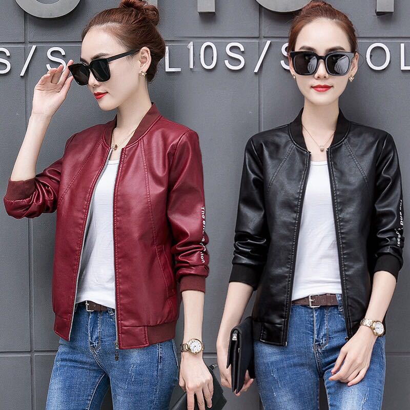 Short jacket leather clothing Korean Edition Easy 2019 new pattern Self cultivation Show thin Western style locomotive pu Autumn and winter Little coat
