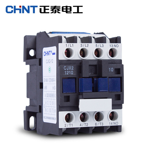 Chint AC contactor CJX2-1210/1201 12A 220V single-phase three-phase low-voltage contactor