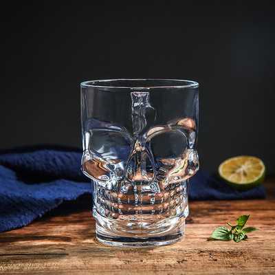 创意伏特加骷髅杯 水晶骷髅头红酒瓶啤酒杯海盗酒酒吧夜店伏特加|ru