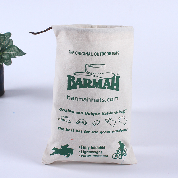 厂家定制V纹帆布袋 印花拉绳束口帆布袋 首饰珠宝化妆品文玩收纳