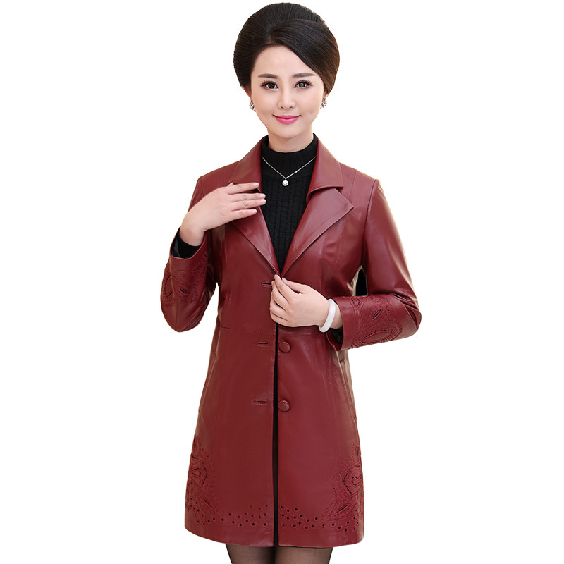 Veste cuir femme MI LINER en En peau de mouton - Ref 3332727 Image 5