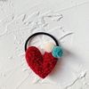 Children's cute cartoon hair accessory, hairgrip, ball head, hair rope heart-shaped