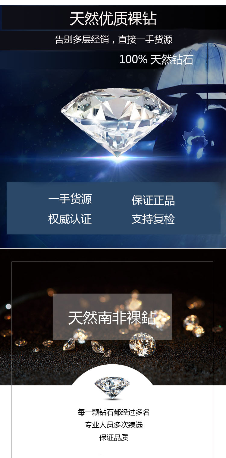 天然钻石配石 足反碎钻 厘石 分石配钻 工厂批发裸钻珠宝设计镶嵌-阿里巴巴