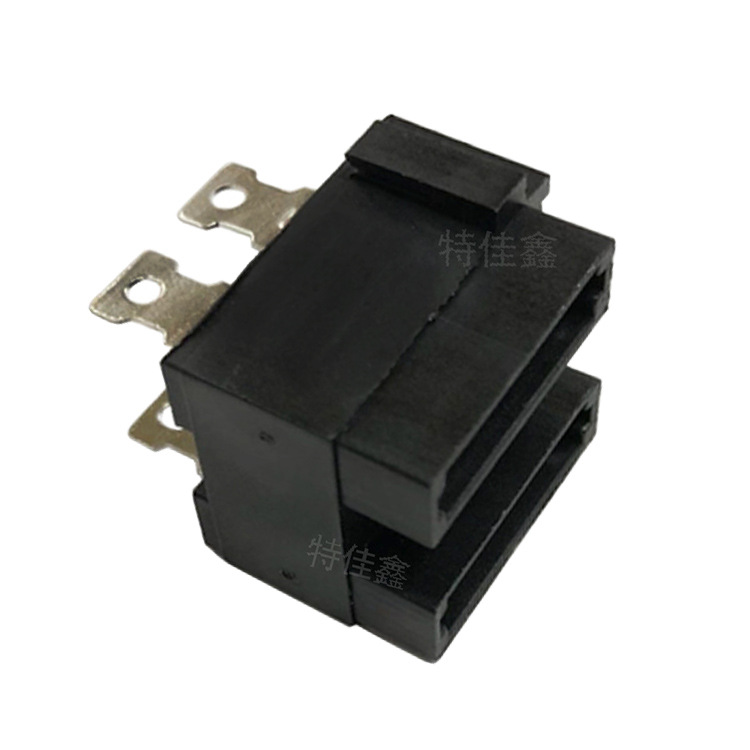 SL-703E2A 现货汽车保险丝座 车用保险盒 双个直插侧插保险丝座