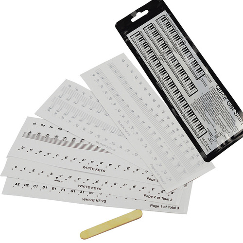 Piano key stickers 88-key 61-key 54-key piano keyboard key stickers Electronic piano staff stickers