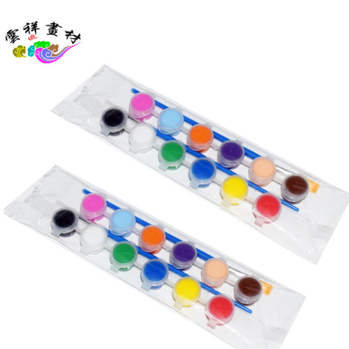 Watercolor Paint 2ml 12 Colors 6-Pack Paint Set DIY Ceramic Graffiti Gypsum Painting Art Supplies 