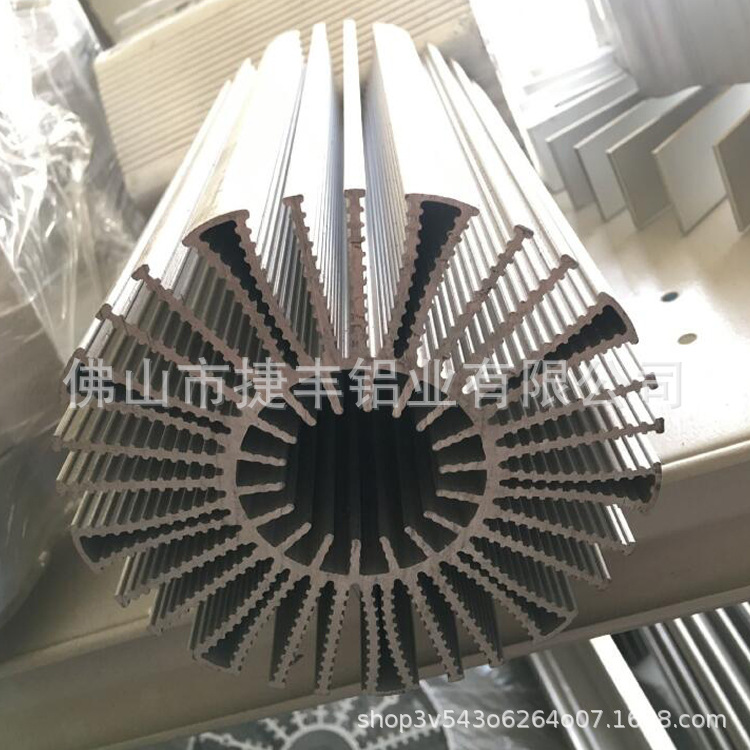 风管形状散热器 铝型材定制 高密齿散热器铝型材 散热器型材定制