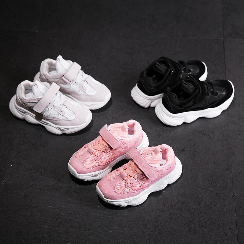 儿童运动鞋 2018秋季新款童鞋批发 男女童真皮休闲跑步鞋一件代发