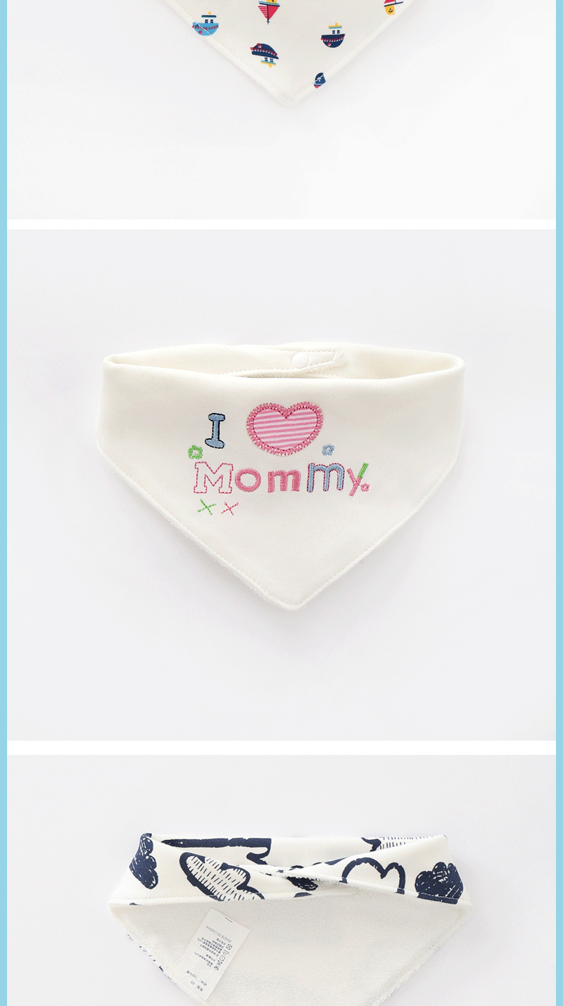 Fashion Printing Stripe 100% Cotton Bib/bib Baby Clothes display picture 4