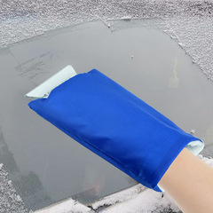 Car heating gloves snow shovel snow and frost removal emergency car snow shovel can print LOGO thickened car ice scraper