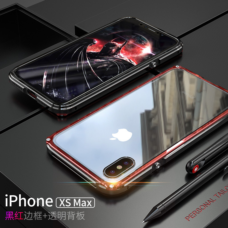 GINMIC Legend Slim Aluminum Metal Bumper Scratch Resistant PC Cover Case for Apple iPhone XS Max & iPhone XR & iPhone XS