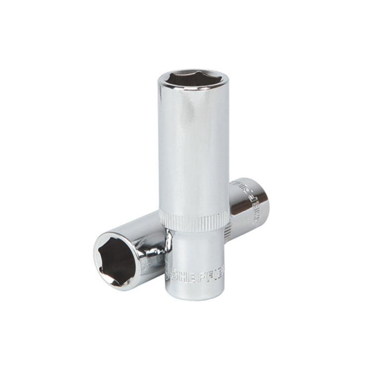 钢盾工具 10mm系列公制铬钒钢六角加长套筒