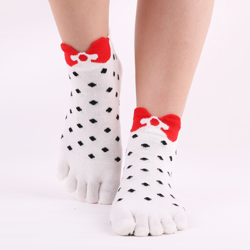 Five-finger socks ladies yoga socks cotton toe socks women socks bow Japanese and Korean foreign trade yoga socks wholesale Five-finger socks ladies yoga socks cotton toe socks women socks bow Japanese and Korean foreign trade yoga socks wholesale