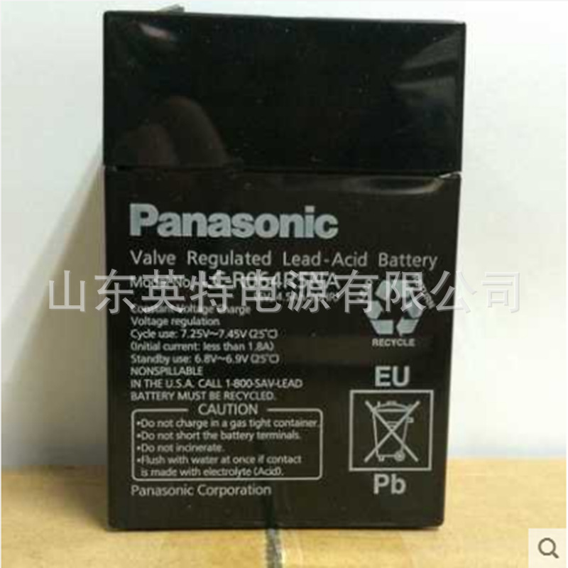 Panasonic松下6V4.H蓄电池LC-ROR5童车电子秤医疗电池 6V电池